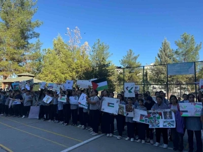 Siirt’te ortaokul öğrencilerinden Gazze’ye destek etkinliği
