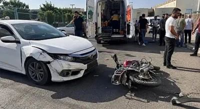 Siirt&rsquo;te otomobil ile motosiklet &ccedil;arpıştı: 2 yaralı
