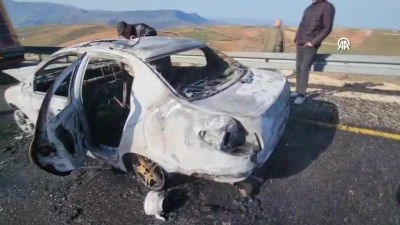 Siirt'te otomobilde &ccedil;ıkan yangın s&ouml;nd&uuml;r&uuml;ld&uuml;