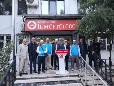 Siirt&rsquo;ten kutsal topraklara ilk kafile uğurlandı

