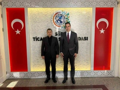 Siirt TSO Başkanı G&uuml;ven Kuzu, DYP Genel Başkanı K&uuml;peli ile bir araya geldi