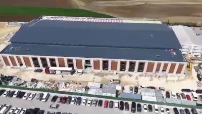 Silivri&rsquo;ye inşa edilen duruşma salonu havadan g&ouml;r&uuml;nt&uuml;lendi
