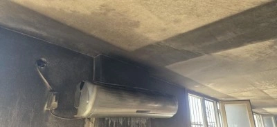 Silvan’da taziyeevinde klimadan yangın çıktı