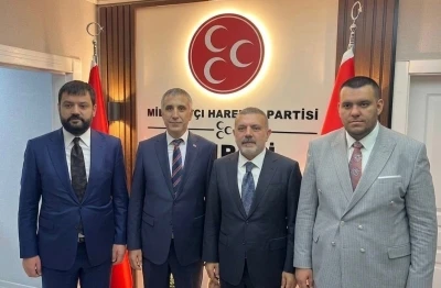 Sincan Belediye Başkanı Ercan&rsquo;dan MHP&rsquo;ye ziyaret

