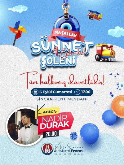 Sincan Belediyesi’nden 4’üncü Geleneksel Sünnet Şöleni
