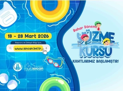 Sincan Belediyesi&rsquo;nin bahar d&ouml;nemi y&uuml;zme kurs kayıtları başladı, son tarih 28 Mart
