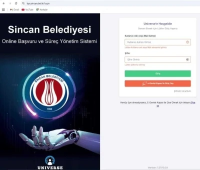 Sincan&rsquo;da dijital d&ouml;n&uuml;ş&uuml;m: Başvurular bir tık uzakta
