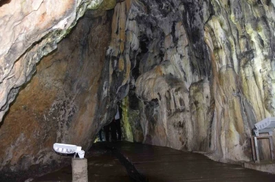 Sinop Ayancık İnaltı Mağarası&rsquo;nda ziyaretlere kış molası
