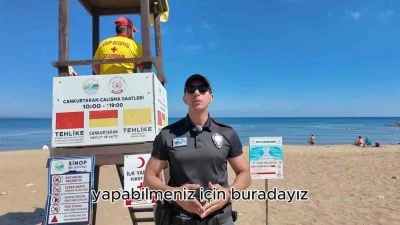 Sinop&rsquo;ta boğulmalara karşı hayat kurtaran uyarılar
