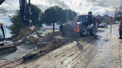 Sinop&rsquo;ta heyelan sonrası onarım mesaisi
