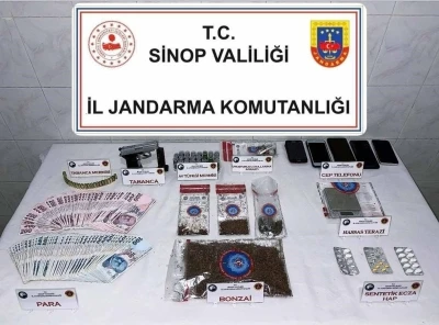 Sinop’ta jandarmadan uyuşturucu tacirlerine darbe
