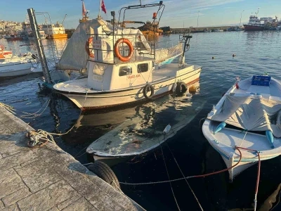 Sinop&rsquo;ta kayık battı
