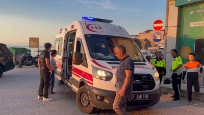 Sinop&rsquo;ta kontrolden &ccedil;ıkan motosiklet devrildi: 1 yaralı
