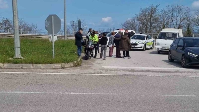 Sinop&rsquo;ta motosiklet ile otomobil &ccedil;arpıştı: 1 yaralı
