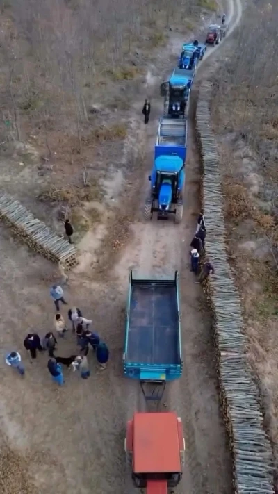 Sinop&rsquo;ta orman k&ouml;yl&uuml;s&uuml;ne kış &ouml;ncesi destek
