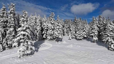 Sinop&rsquo;tan kar manzaraları
