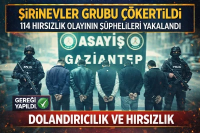 Şirinevler Grubu &Ccedil;&ouml;kertildi: 114 Hırsızlık Olayının Ş&uuml;phelileri Yakalandı