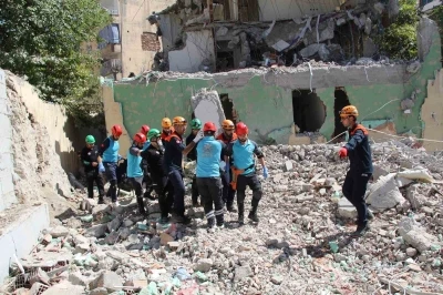 Şırnak’ta 14 ilden 745 kişinin katılımıyla deprem bölge tatbikatı
