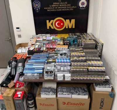Şırnak&rsquo;ta 3 bu&ccedil;uk milyon liralık ka&ccedil;ak malzeme ele ge&ccedil;irildi
