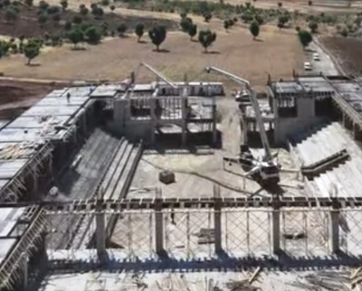 Şırnak&rsquo;ta bin 500 kişilik dev spor kompleksi y&uuml;kseliyor
