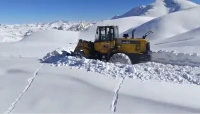 Şırnak’ta karla mücadele çalışmaları devam ediyor
