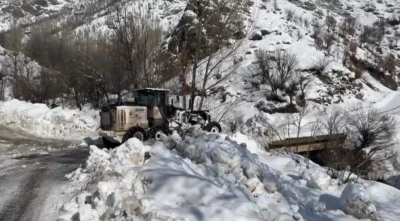 Şırnak&rsquo;ta karla m&uuml;cadele &ccedil;alışmaları devam ediyor
