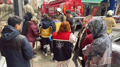 Şişli&rsquo;de korkutan baca yangını

