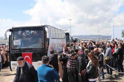 Sivas&rsquo;ta 312 hacı adayı dualarla kutsal topraklara uğurlandı
