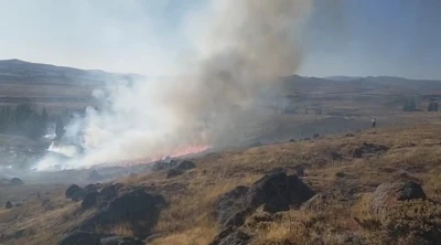 Sivas’ta örtü yangını
