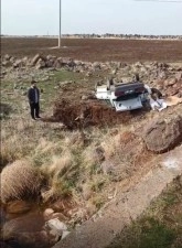 Siverek&rsquo;te otomobil k&ouml;pr&uuml;den u&ccedil;tu, s&uuml;r&uuml;c&uuml; yaralandı