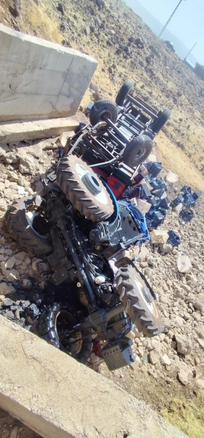 Siverek’te traktör köprüden uçtu: 1 yaralı
