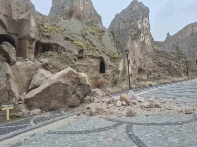 Soğanlı Vadisi&rsquo;nde kaya koptu b&ouml;lgede g&uuml;venlik &ouml;nlemleri artırıldı

