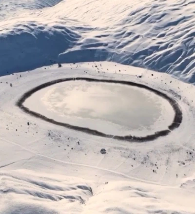 Soğuk hava Polat G&ouml;l&uuml;&rsquo;n&uuml; buzla kapladı

