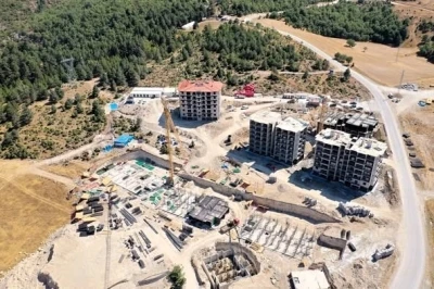 Söğüt 2. Etap TOKİ konutlarında çalışmalar tüm hızıyla sürüyor

