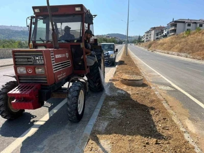 Söğüt’te refüjler ve yeşil alanlar yenileniyor
