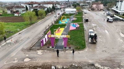 S&ouml;ğ&uuml;tl&uuml;&rsquo;de m&uuml;zikli parkın inşaatına sona gelindi
