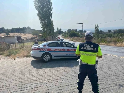 Söke’de havadan trafik denetimi
