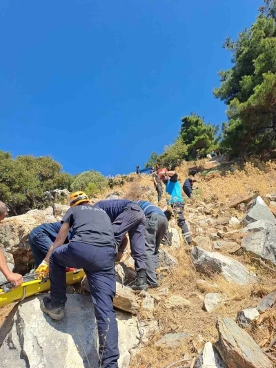 Söke’de uçurumdan düşen kişi AFAD ekiplerince kurtarıldı
