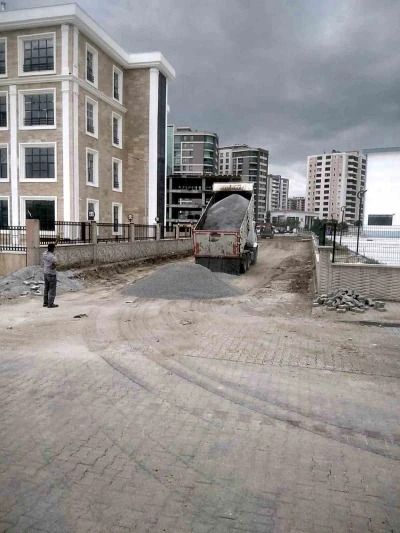 Söke yeni Hükümet Konağı çevresinde yol düzenleme çalışması
