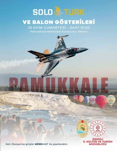SoloTürk Pamukkale Semalarında Cumhuriyet Coşkusunu Göklere Taşıyacak
