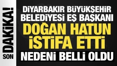 Son Dakika: Diyarbakır B&uuml;y&uuml;kşehir Belediyesi Eş Başkanı Doğan Hatun istifa etti