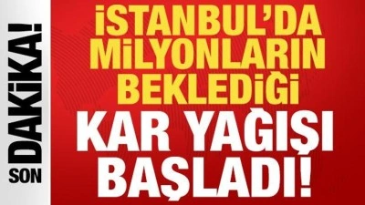 Son dakika haberi: İstanbul'da beklenen kar yağışı başladı! Okullar tatil edilmişti...