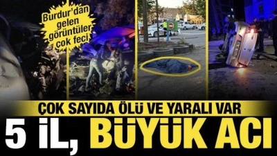 SON DAKİKA: Yollarda can pazarı: 5 ilde meydana gelen kazalarda 8 &ouml;l&uuml;