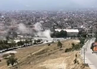 Sondaj yapılırken doğalgaz hattı patladı
