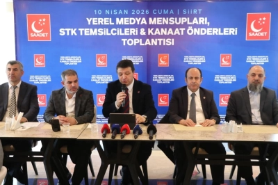 SP Genel Başkanı Arıkan Siirt'teki STK'larla bir araya geldi