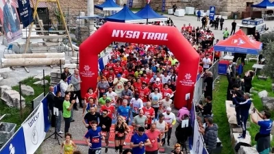 Sporseverler Nysa Antik Kenti’nde buluştu
