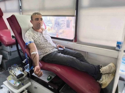 Şuhut&rsquo;ta kan bağışı kampanyasına yoğun ilgi
