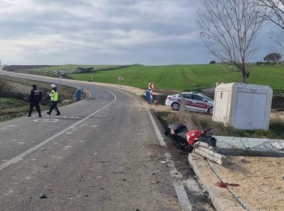S&uuml;leymanpaşa&rsquo;da motosiklet kazası: 1 &ouml;l&uuml;, 1 yaralı
