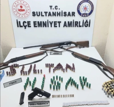 Sultanhisar’da ruhsatsız silah operasyonu: 1 yakalama
