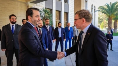 Suriye Devlet Başkanı Eş-Şara, Almanya Dışişleri Bakanı Vadevol’u kabul etti
